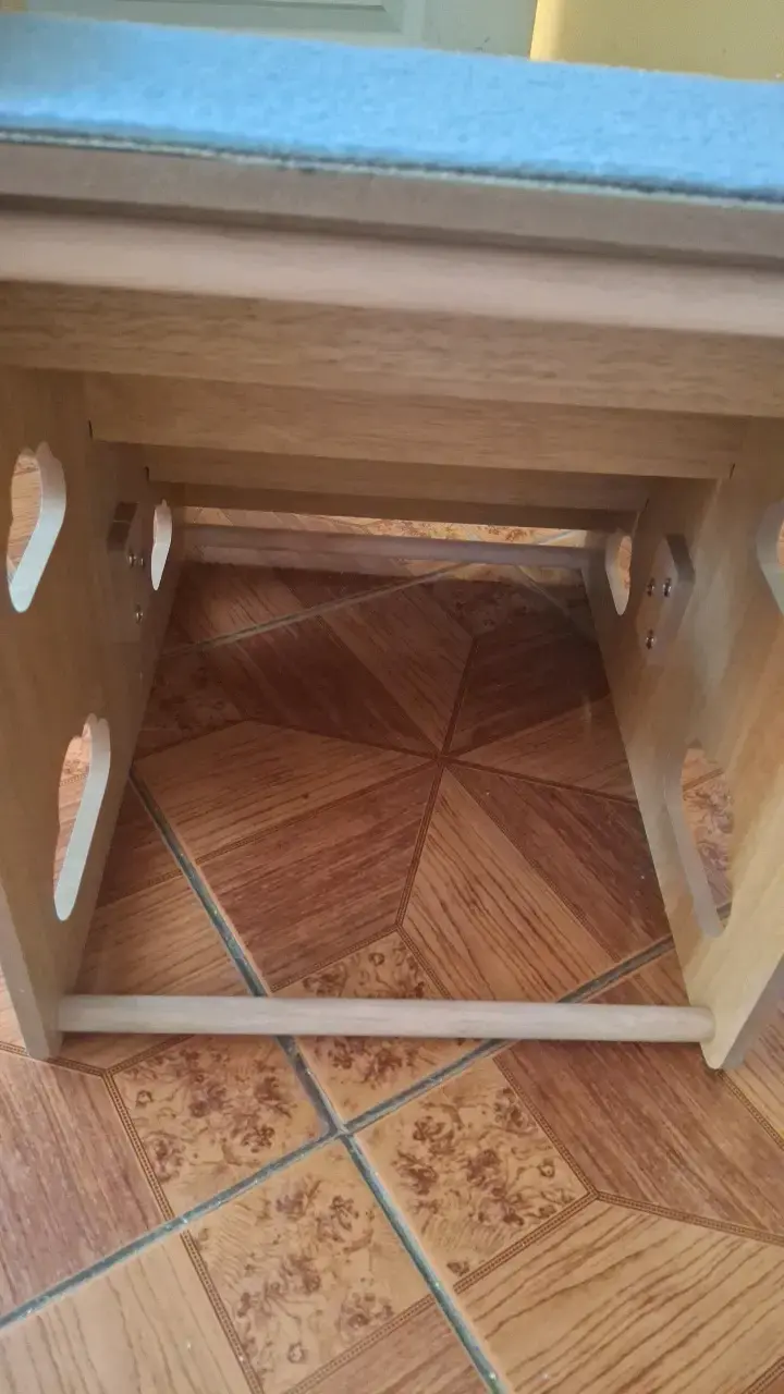 Escalera para mascotas de madera con alfombra - 2