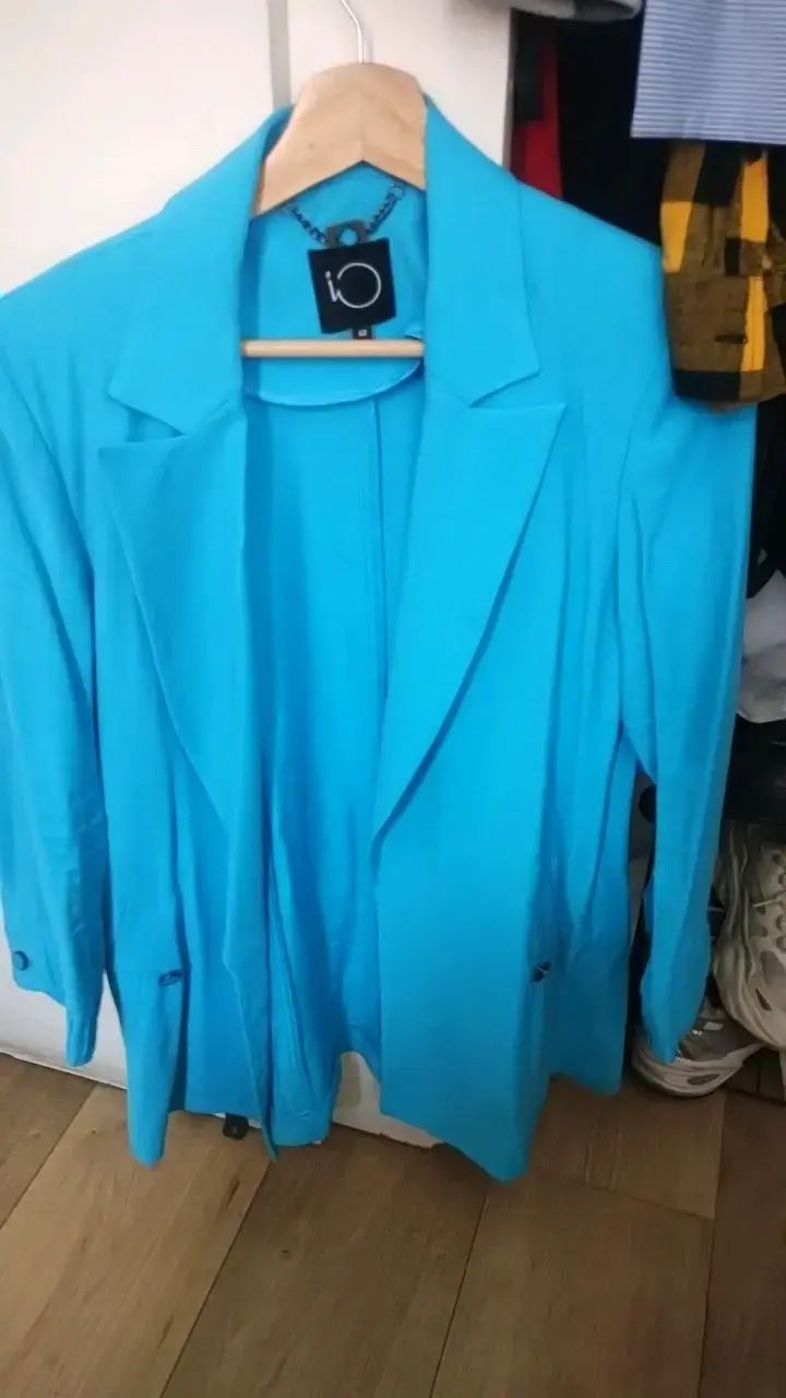 Blazer azul para mujer talla 40 - 1