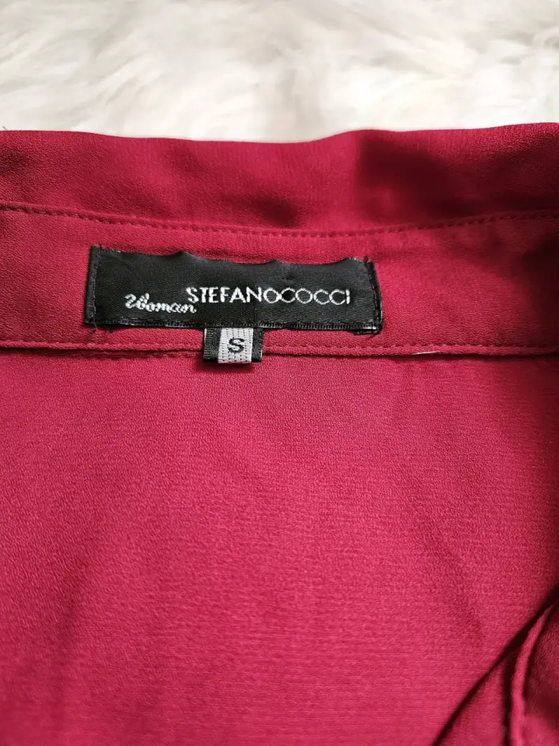 Camisa de mujer color vino manga larga - 5
