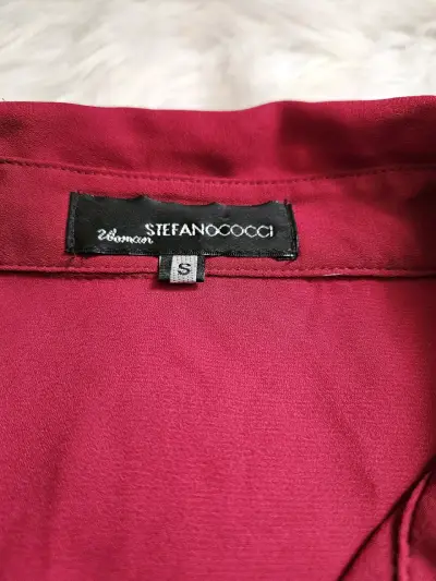 Camisa de mujer color vino manga larga - miniatura 5