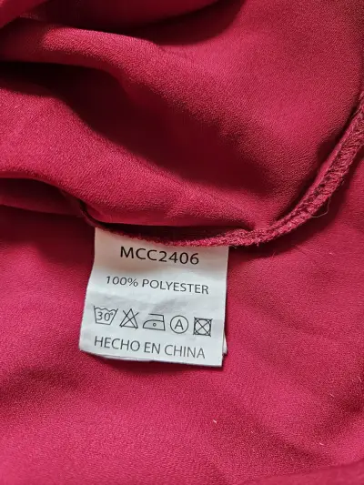 Camisa de mujer color vino manga larga - miniatura 6