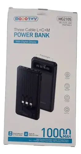 Power Bank Portátil con Cables Integrados - miniatura 3
