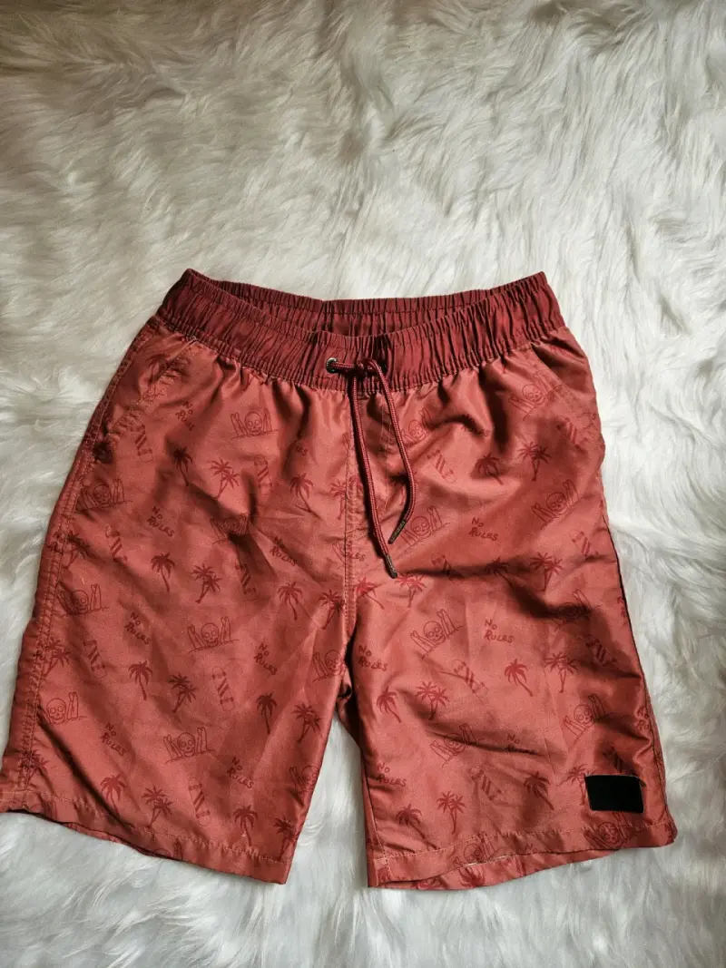 Shorts de baño para niño color salmo con estampado - 2