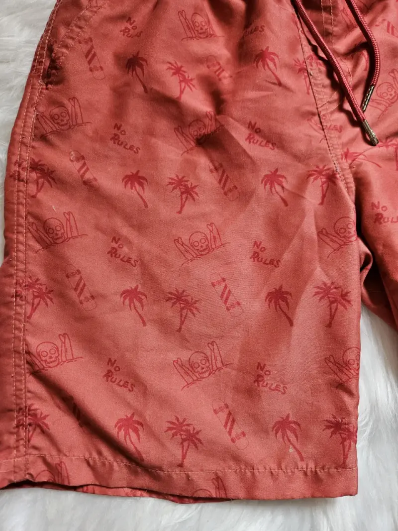 Shorts de baño para niño color salmo con estampado - 3