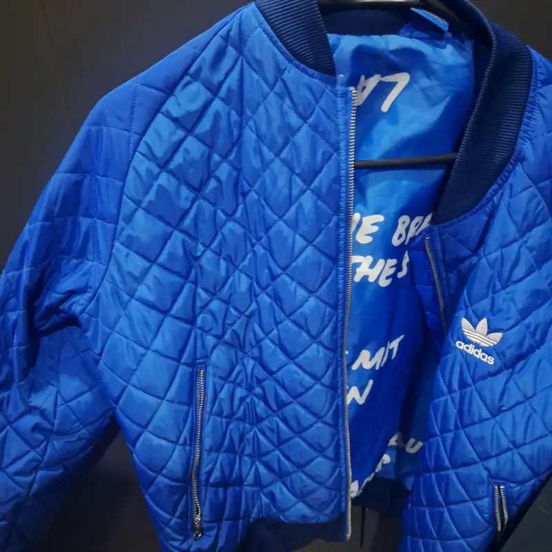 Chaqueta Bomber Azul Adidas - 2