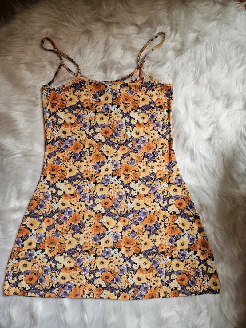 Vestido floral corto H&M Divided talla S - 3