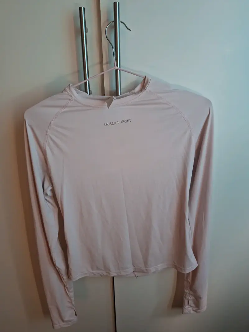 Polera deportiva manga larga Musera Sport rosa - 1