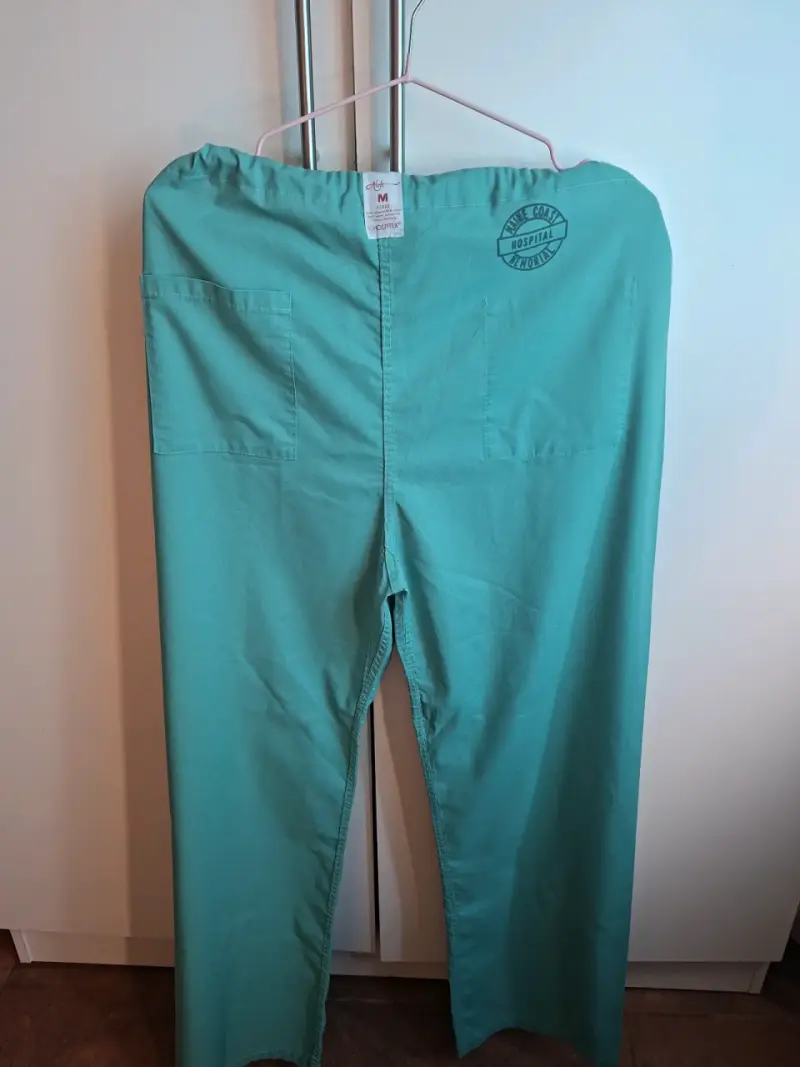 Pantalones médicos verdes talla M - 2