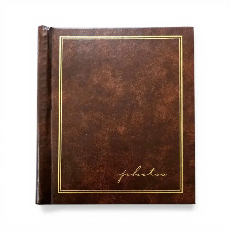 Álbum de Fotos de Cuero Marrón 28 x 22 cm - 1
