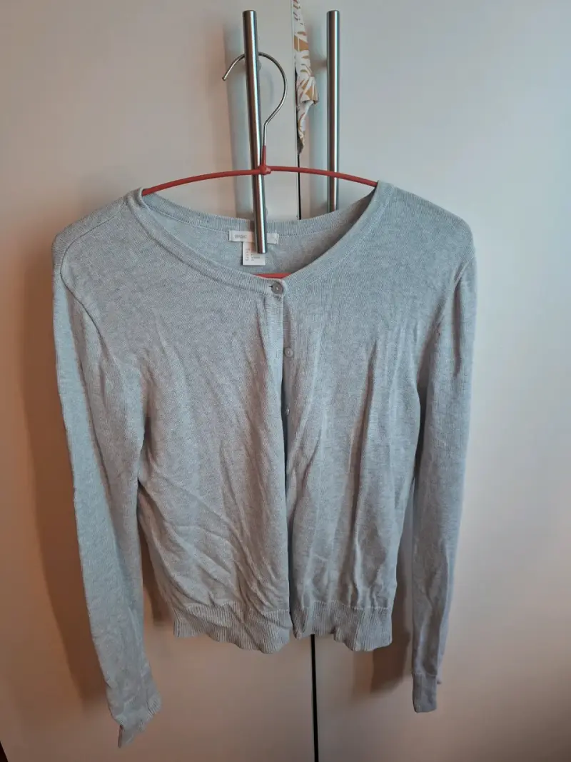 Cardigan gris claro de mujer