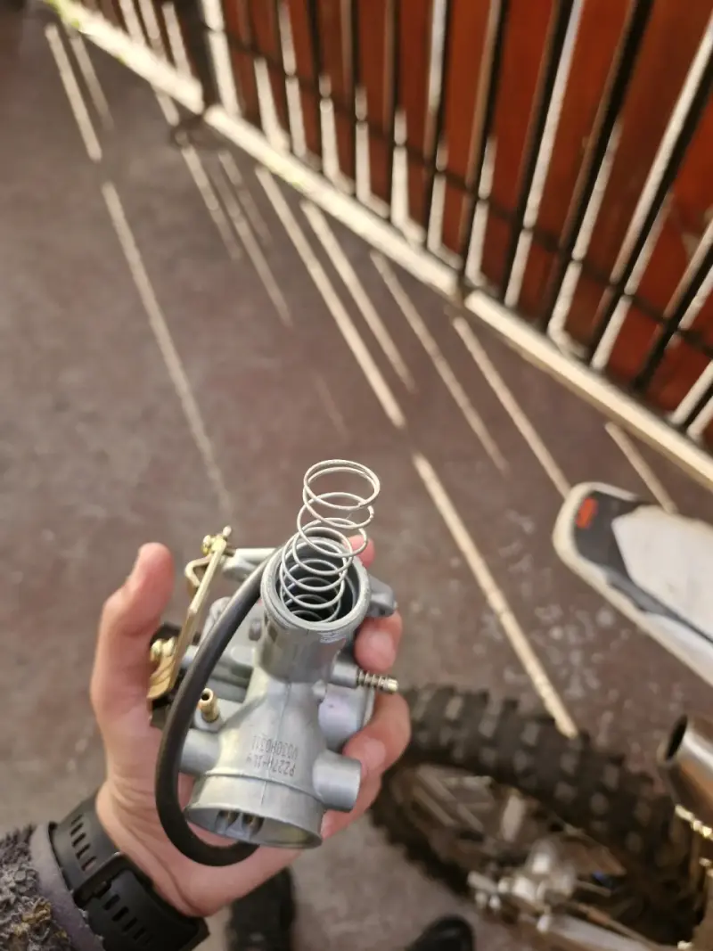 Carburador para moto de cross con resorte - 3