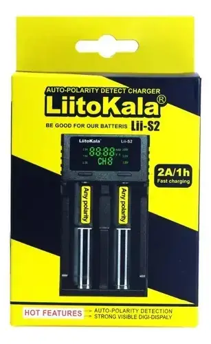 Cargador de Baterías LiitoKala Lii-S2 con Detección de Polaridad - miniatura 1