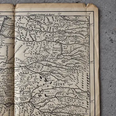 Mapa histórico de Chile – Españoles y Araucanos - miniatura 3