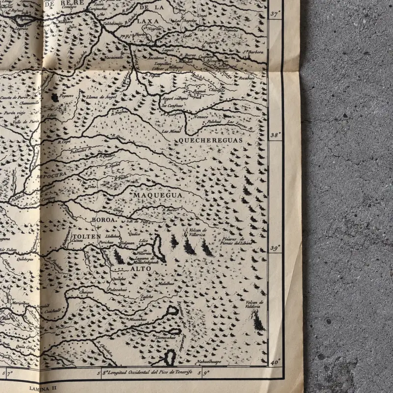 Mapa histórico de Chile – Españoles y Araucanos - 5