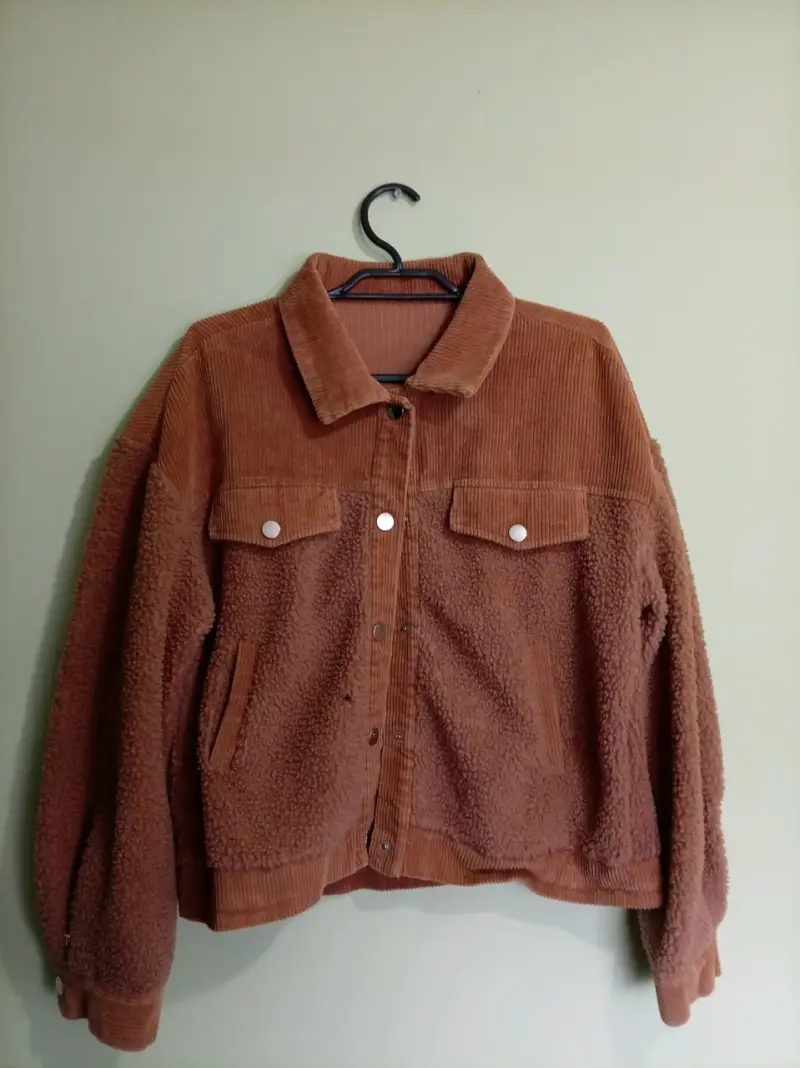 Chaqueta de pana y borrego marrón - 1