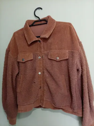 Chaqueta de pana y borrego marrón - miniatura 2