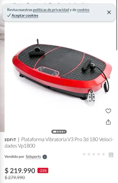 Plataforma Vibratoria SDFIT VP1800 3D - miniatura 5