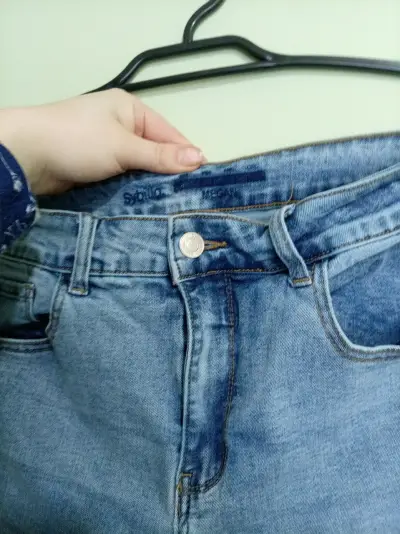 Jeans de mezclilla azul para mujer talla M - miniatura 2