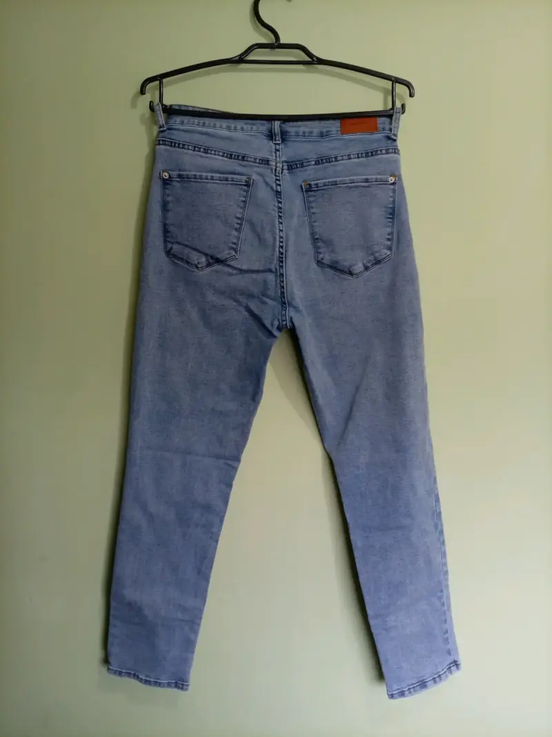 Jeans de mezclilla azul para mujer talla M - 3
