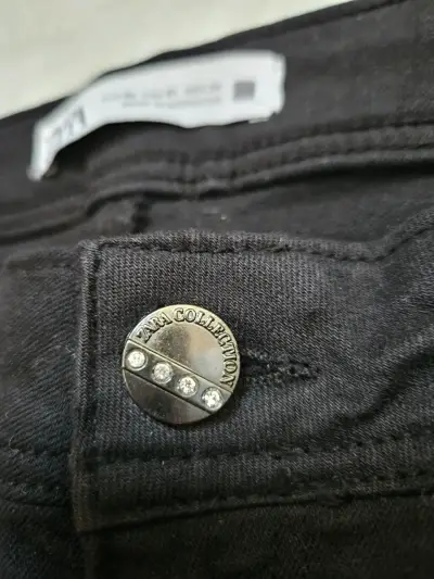 Jeans negros ajustados para mujer Zara - miniatura 5