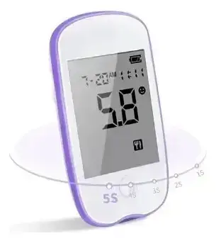 Glucómetro digital 5S con pantalla LCD - miniatura 1