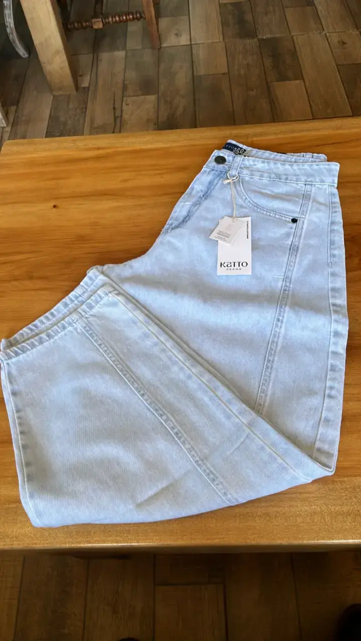 Jeans de mezclilla claros para mujer Katto - 1