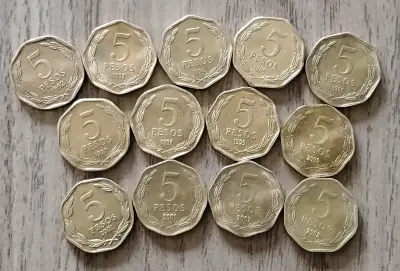 Colección de Monedas de 5 Pesos Chilenos - miniatura 2