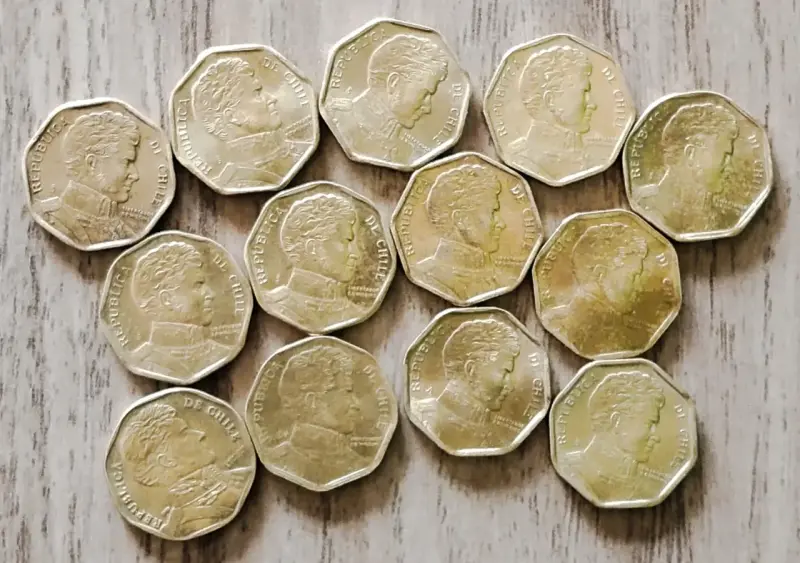Colección de Monedas de 5 Pesos Chilenos - 3