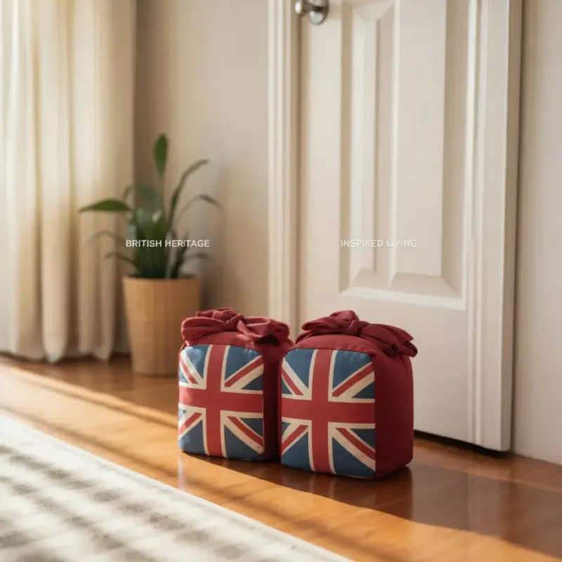 Par de topes de puerta con bandera británica - 4