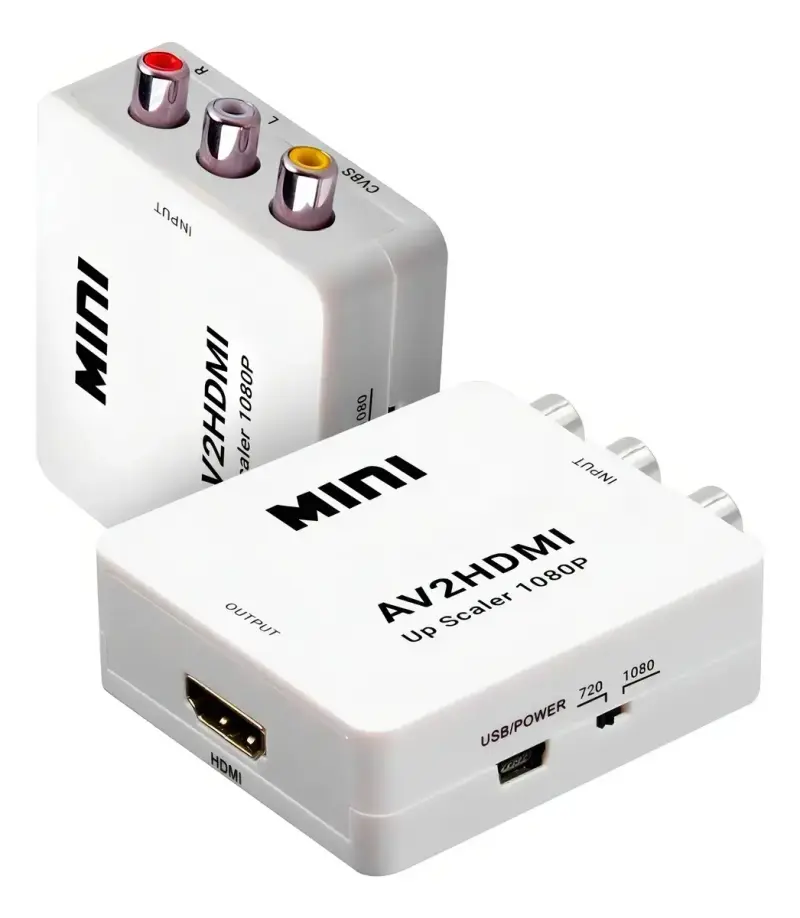 Convertidor Mini AV a HDMI 1080P - 4