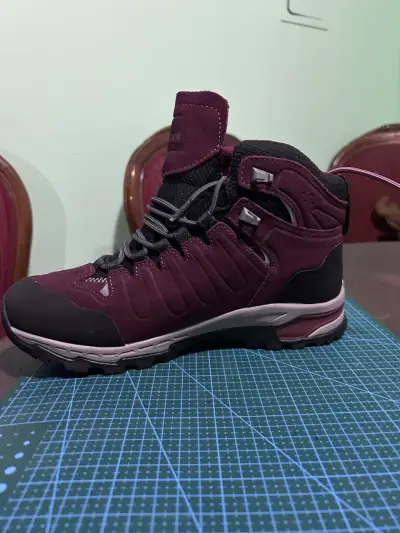 Botas de montaña impermeables  burdeos - miniatura 3