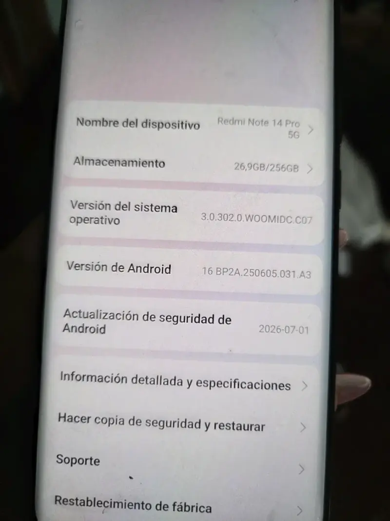 Smartphone Redmi 5G con triple cámara - 3