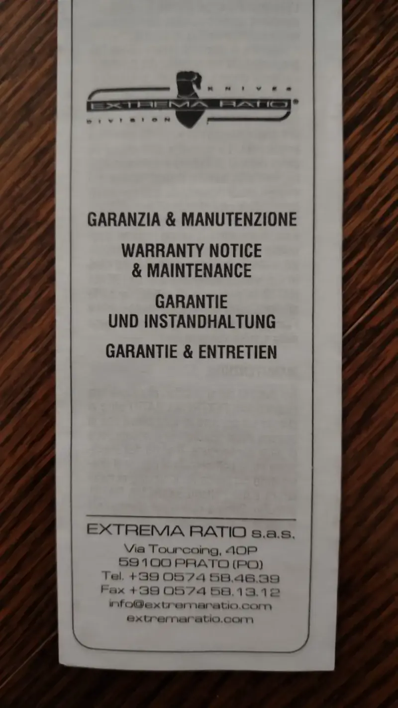 Cuchillo táctico Extrema Ratio con funda negra - 3