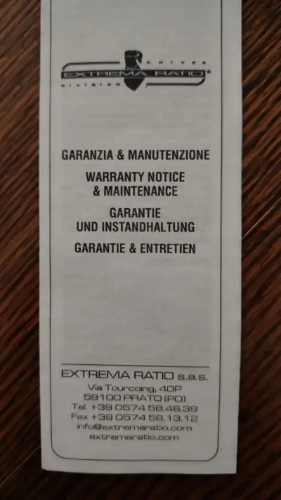 Cuchillo táctico Extrema Ratio con funda negra - miniatura 3