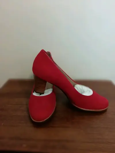 Zapatos de tacón rojo para mujer Gacel - miniatura 2