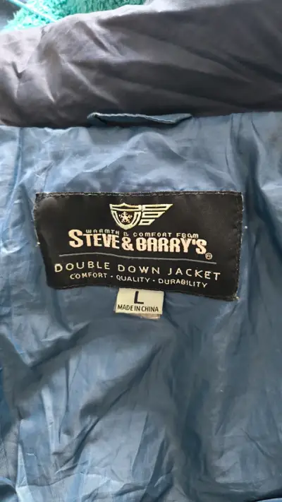 Chaqueta de plumas azul Steve & Barry's - miniatura 3