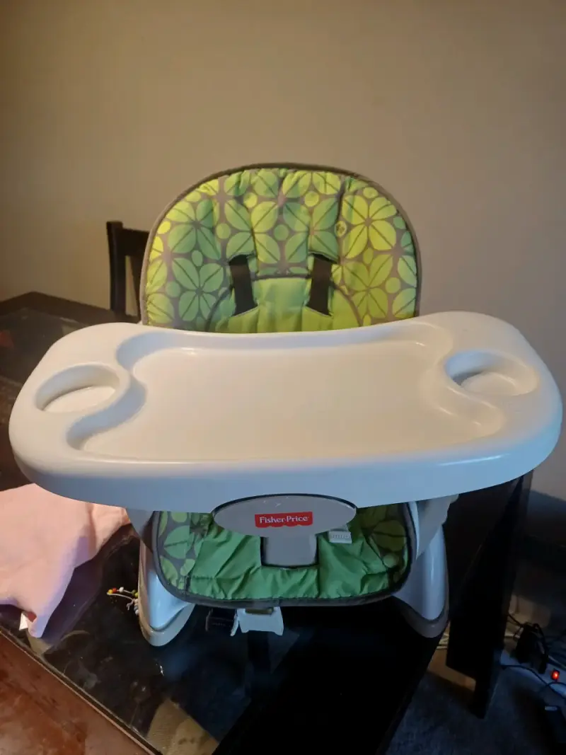 Silla de comer portátil Fisher-Price verde - 2