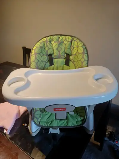 Silla de comer portátil Fisher-Price verde - miniatura 2