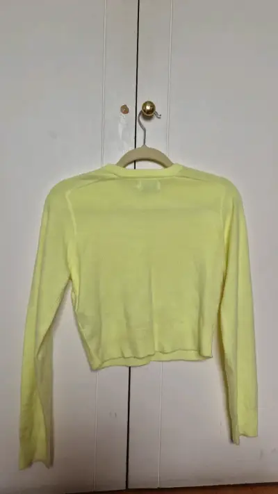 Suéter amarillo claro Only para mujer - miniatura 2