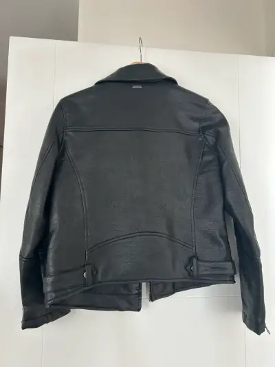 Chaqueta de ecocuero negra Pepe Jeans - miniatura 3