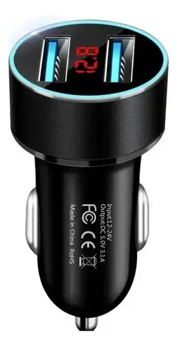 Cargador de Auto USB Dual con Pantalla LED - miniatura 1