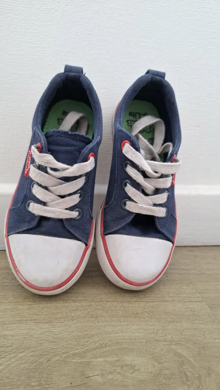 Zapatillas de lona azul para niños - 2