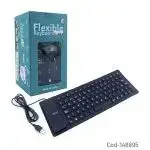 Teclado flexible USB negro portátil - miniatura 3