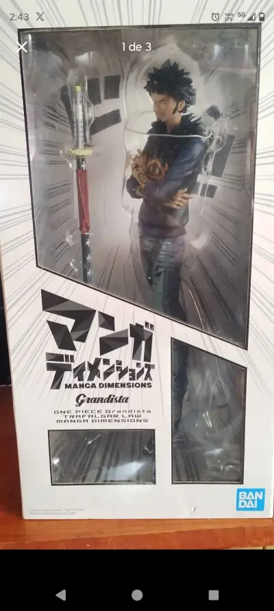 Figura Trafalgar Law Manga Dimensions Banpresto - miniatura 2