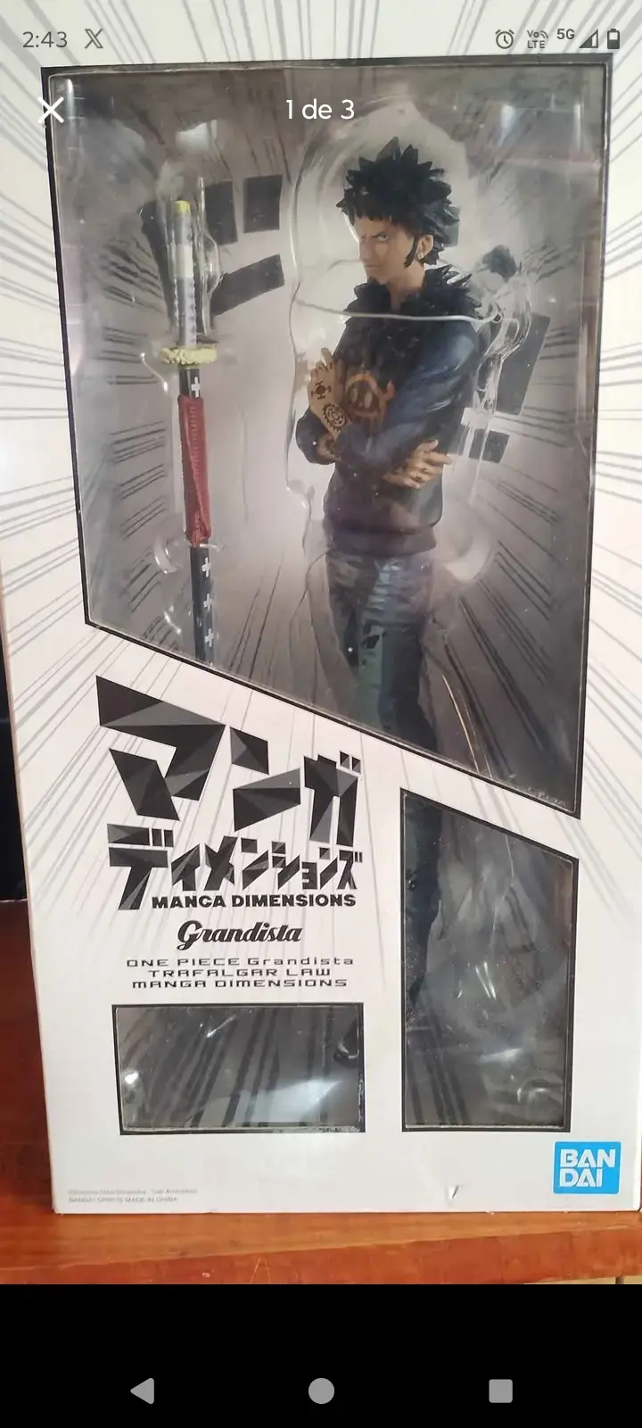 Figura Trafalgar Law Manga Dimensions Banpresto - 2
