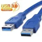 Cable USB 3.0 Azul Alta Velocidad - miniatura 2