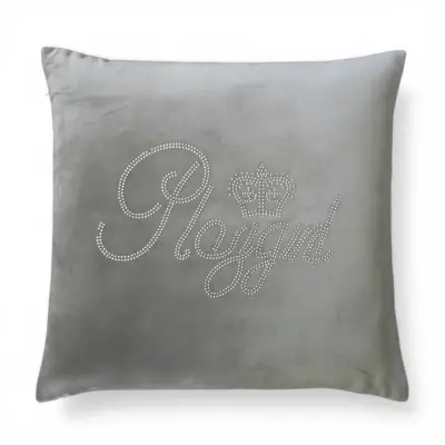 Funda Cojín decorativo gris con diseño de Playgirl - miniatura 1