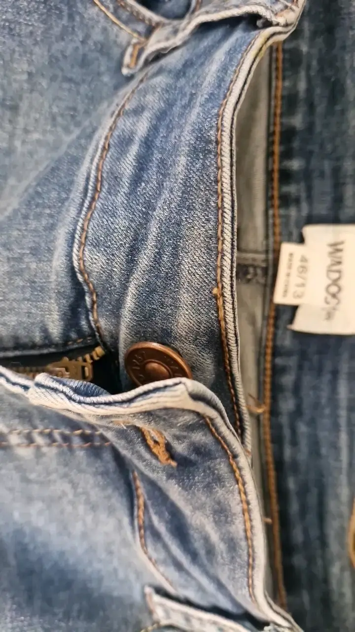 Jeans azules de mezclilla para mujer - 2