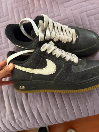 Zapatillas deportivas negras Nike Air Force 1 - miniatura 2