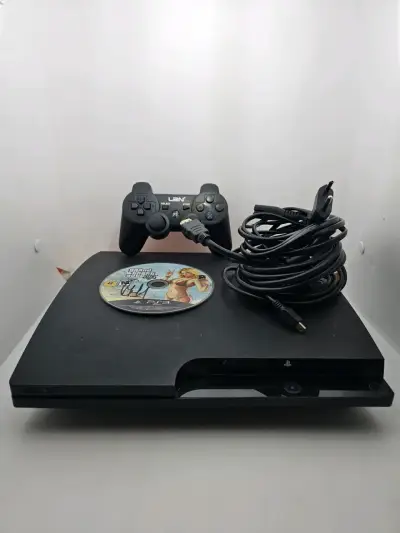 Sony PlayStation 3 Slim 160GB + HEN + Juego - miniatura 1